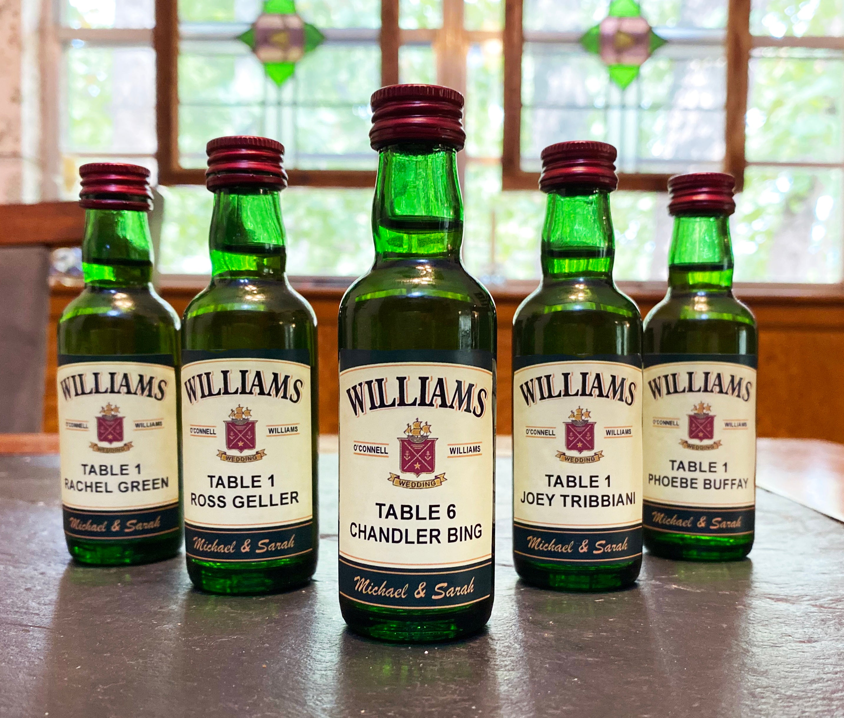 Jameson Shot Labels for Wedding Place Cards/Personalized Wedding Favors - Labelyourlife
