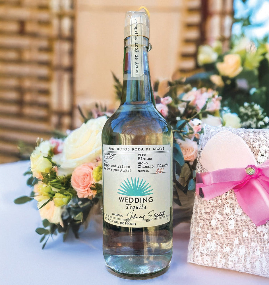 Custom Casamigos Wedding or Engagement gift labels