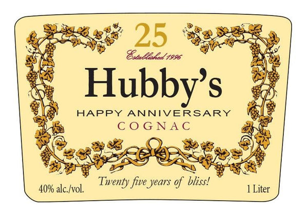 Anniversary Hennessy Gift Label - Labelyourlife
