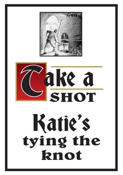 Bachelorette Party Favor Ketel One style mini vodka labels - Labelyourlife