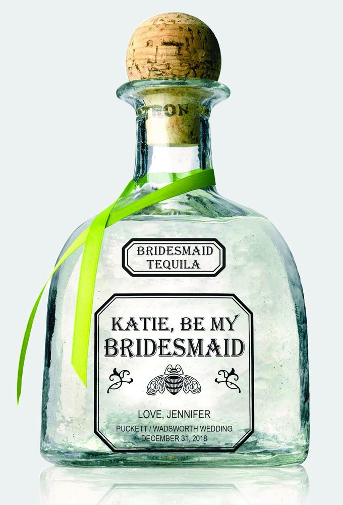 Bridesmaid Patron label gifts