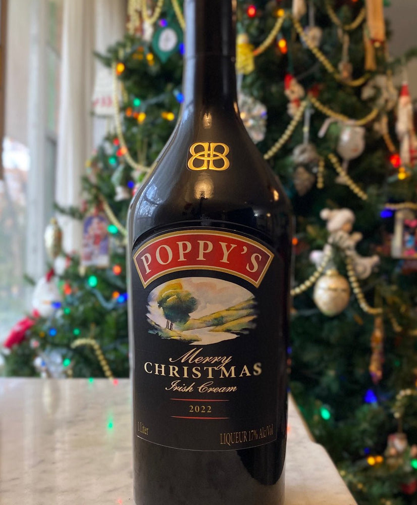 Christmas Bailey's Irish Cream Personalized Labels