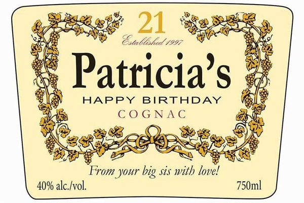 Custom Hennessy Label for a Unique Birthday Gift - Labelyourlife