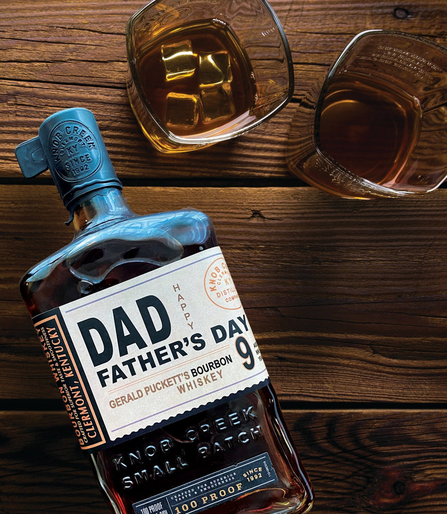 Father's Day bourbon label