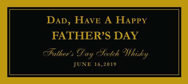Father's Day gift label for Johnnie Walker Black - Labelyourlife