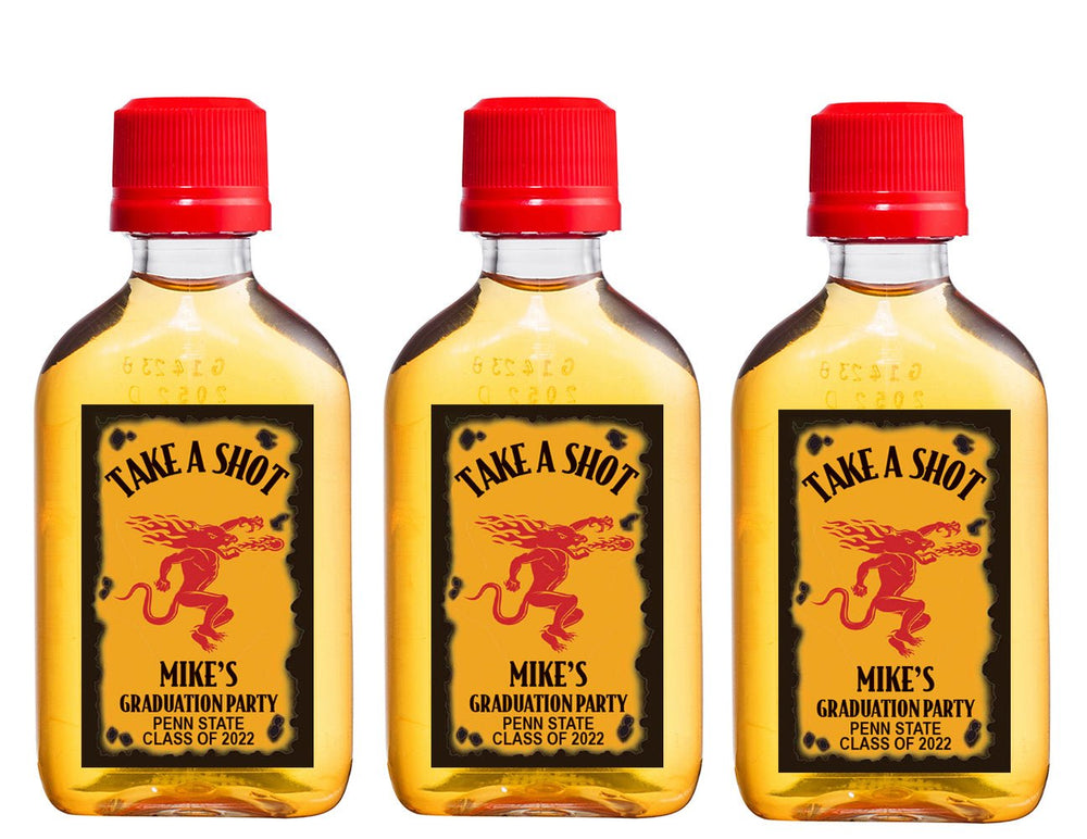 Fireball labels Graduation Party Favors