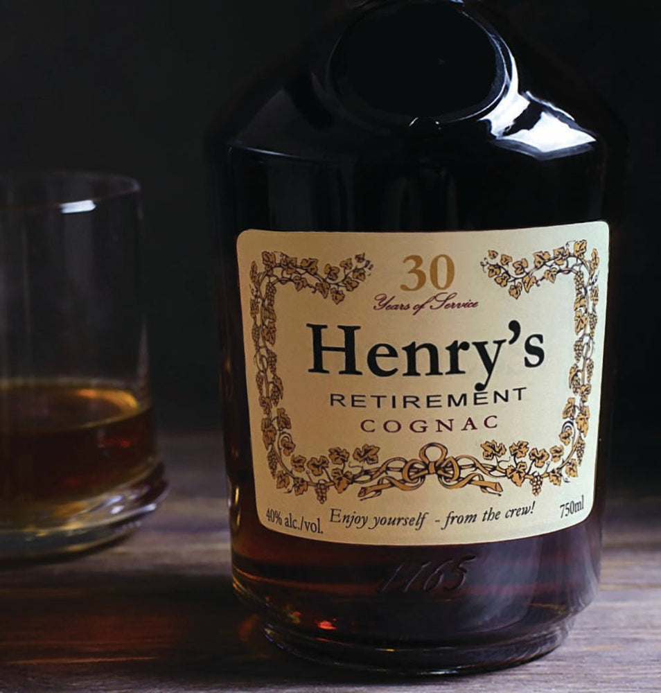 Hennessy Cognac Personalized Retirement Gift Labels