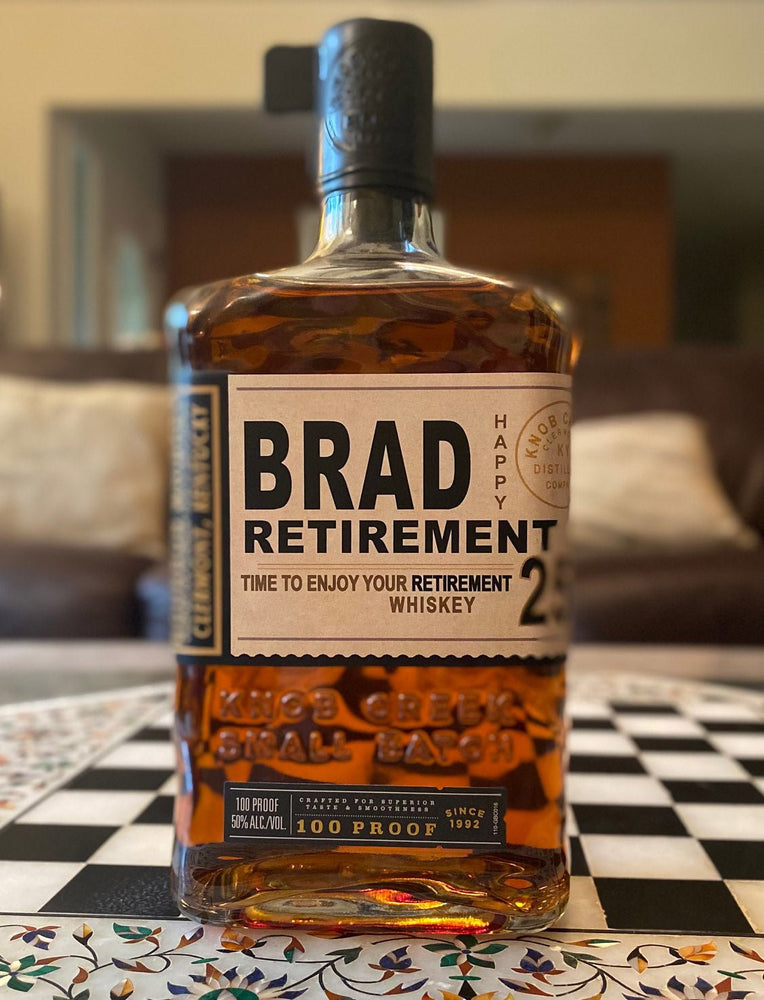Knob Creek Bourbon Personalized Retirement Gift