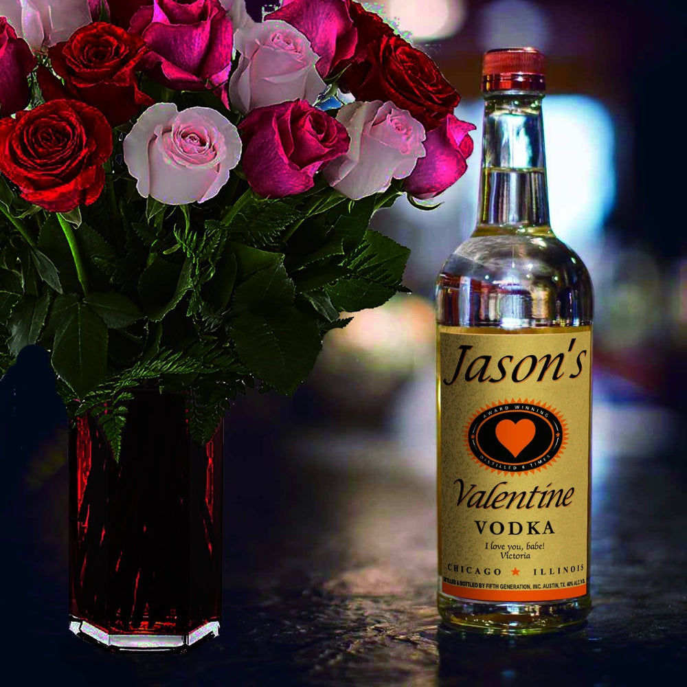 Personalized Tito's Vodka Valentine's Labels