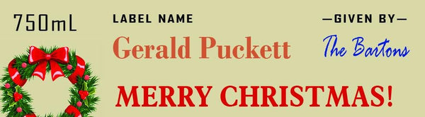 Woodford Reserve Bourbon Personalized Christmas Labels - Labelyourlife