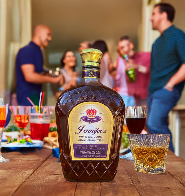 Crown Royal Whisky personalized birthday labels - Labelyourlife