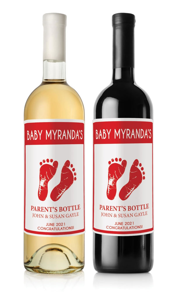 Baby Shower Wine Label - Labelyourlife