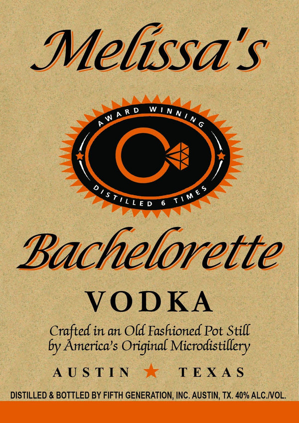 Bachelorette Party labels - Tito's style - Labelyourlife