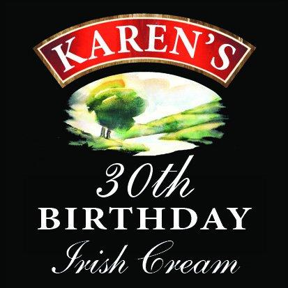 Birthday Party Favor - Personalized Bailey's Irish Cream style shot labels - Labelyourlife