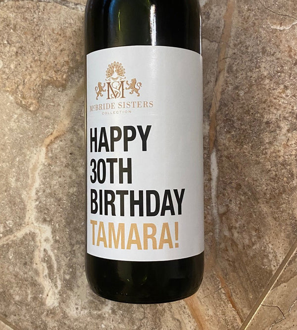 Black Girl Magic wine birthday labels - Labelyourlife