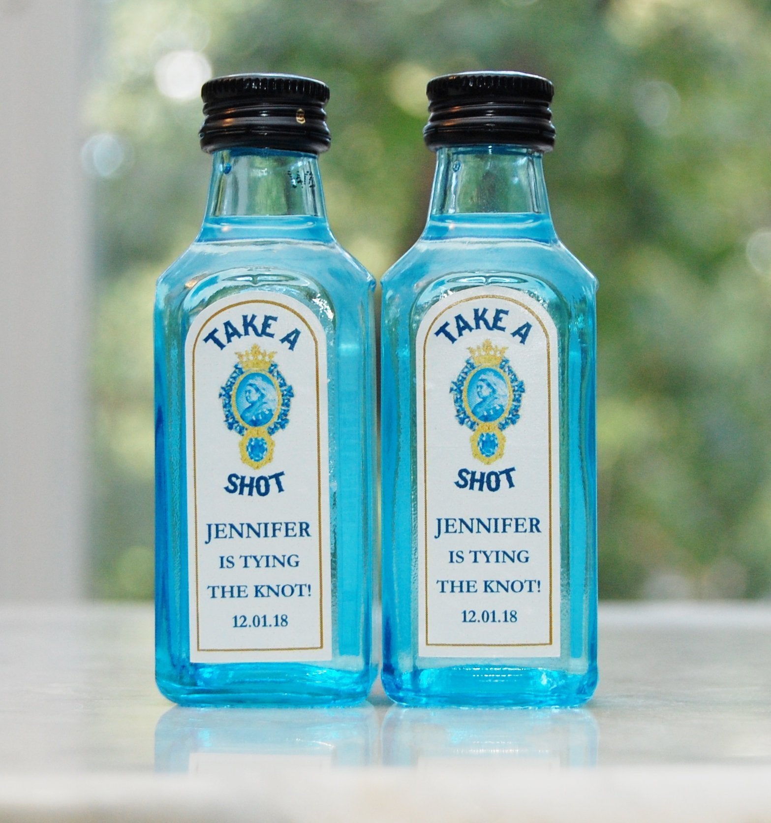 Saphite Label Bombay Sapphire Label
