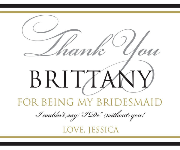 Bridesmaid Wine labels - Labelyourlife
