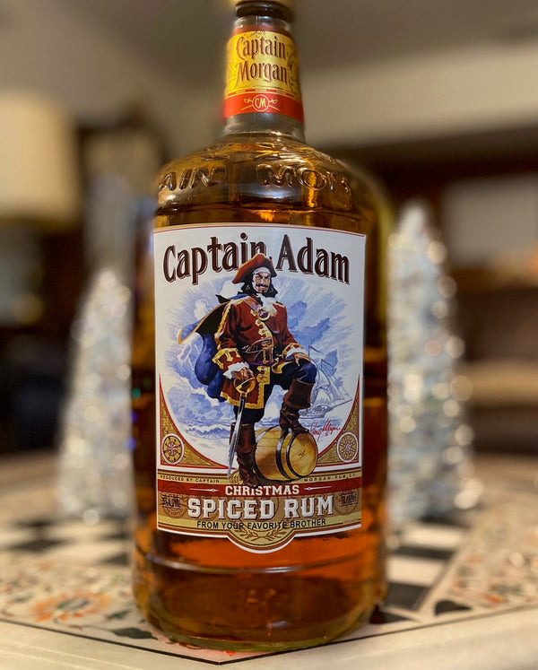 Christmas Captain Morgan rum gift label - Labelyourlife