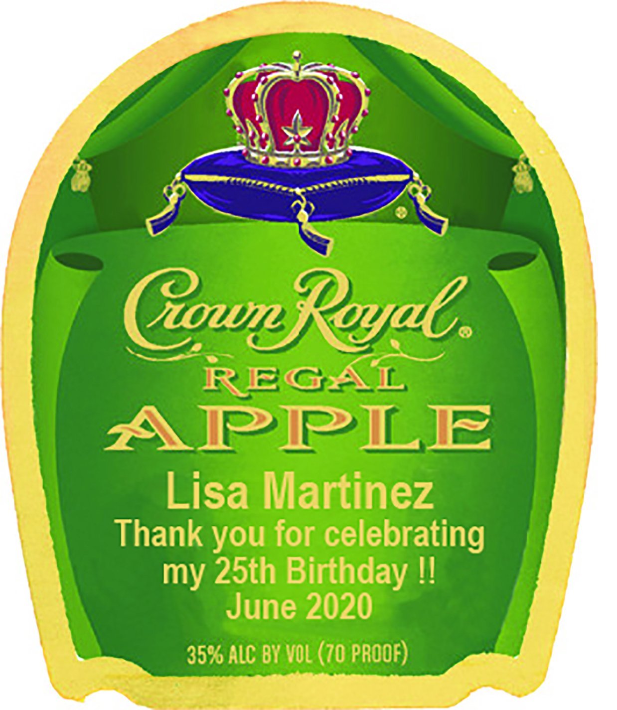 Personalized Crown Royal Label