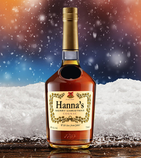 Custom Hennessy Label Christmas Gift - Labelyourlife