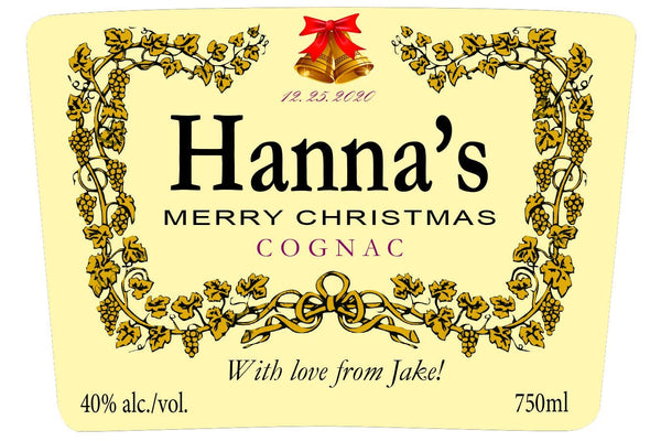 Custom Hennessy Label Christmas Gift - Labelyourlife