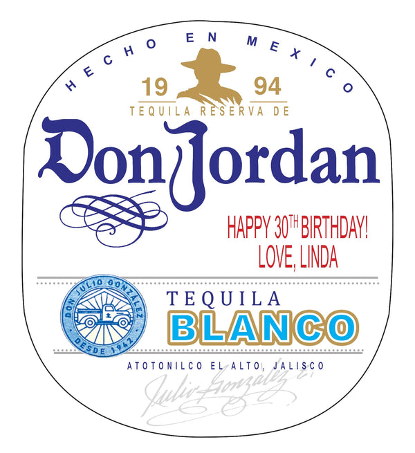 Don Julio Tequila Label Personalized Birthday Gift - Labelyourlife