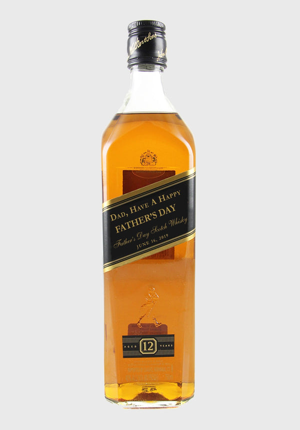Father's Day gift label for Johnnie Walker Black - Labelyourlife