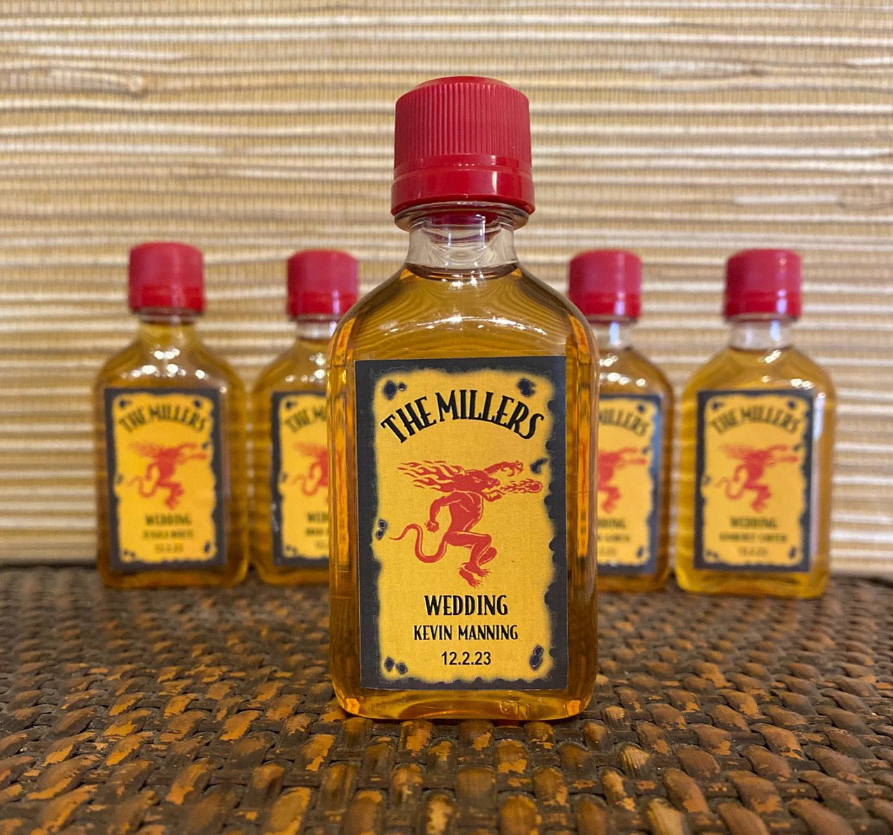 Fireball labels for Escort Cards/Personalized Wedding Favors - Labelyourlife