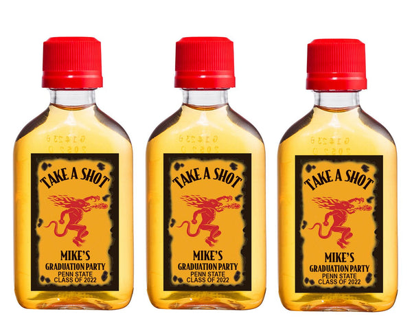 Fireball labels Graduation Party Favors - Labelyourlife