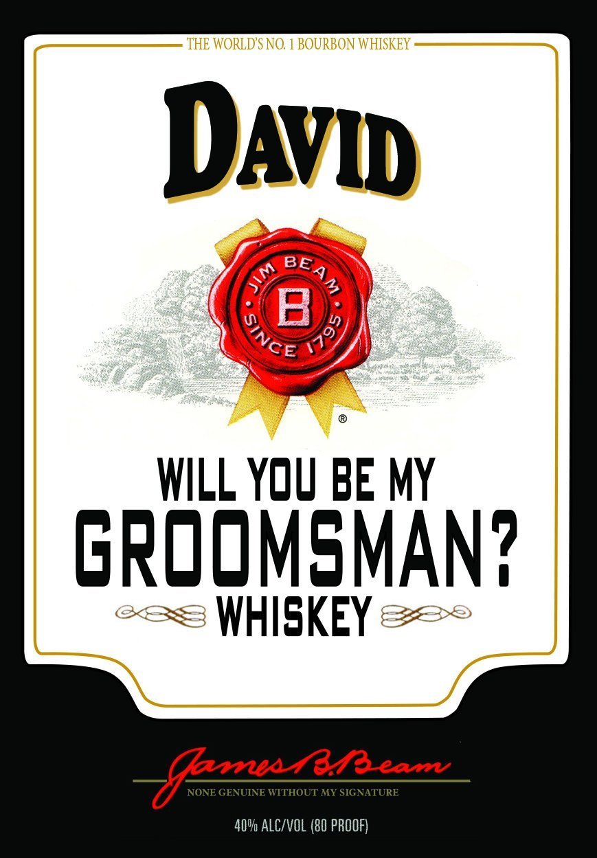 Jim Beam Custom Groomsmen Gifts | Labelyourlife
