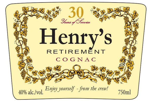 Hennessy Cognac Personalized Retirement Gift Labels - Labelyourlife