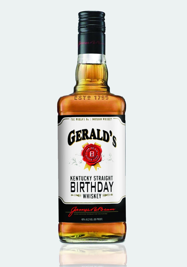 Jim Beam Bourbon custom birthday labels - Labelyourlife