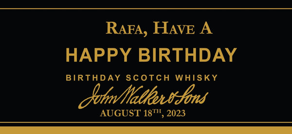 Johnnie Walker Personalized Birthday Labels - Labelyourlife