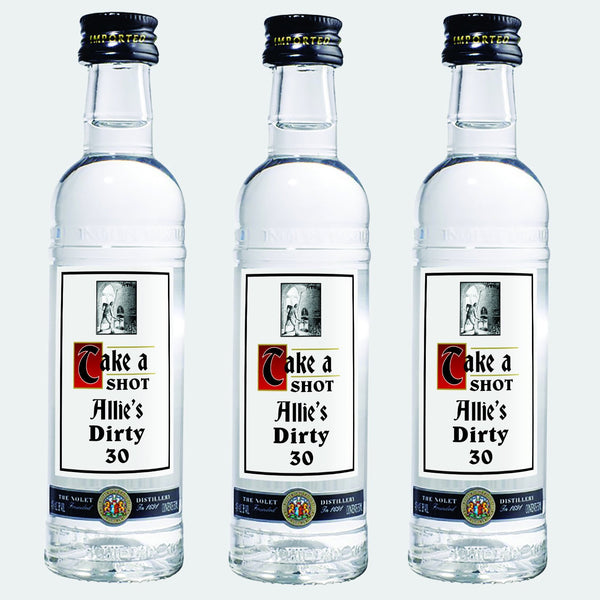 Ketel One personalized birthday shot labels - Labelyourlife
