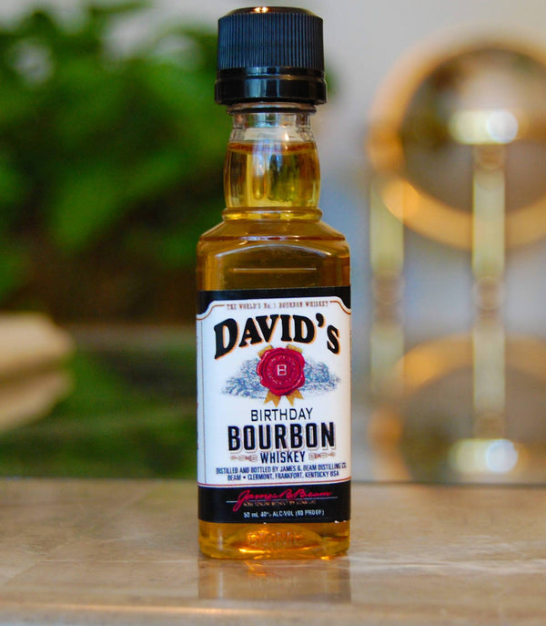 Personalized Jim Beam birthday shot labels - Labelyourlife