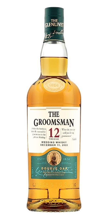 The Glenlivet Whisky Groomsman gift label - Labelyourlife