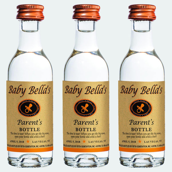 Tito's vodka Baby Shower favor labels - Labelyourlife