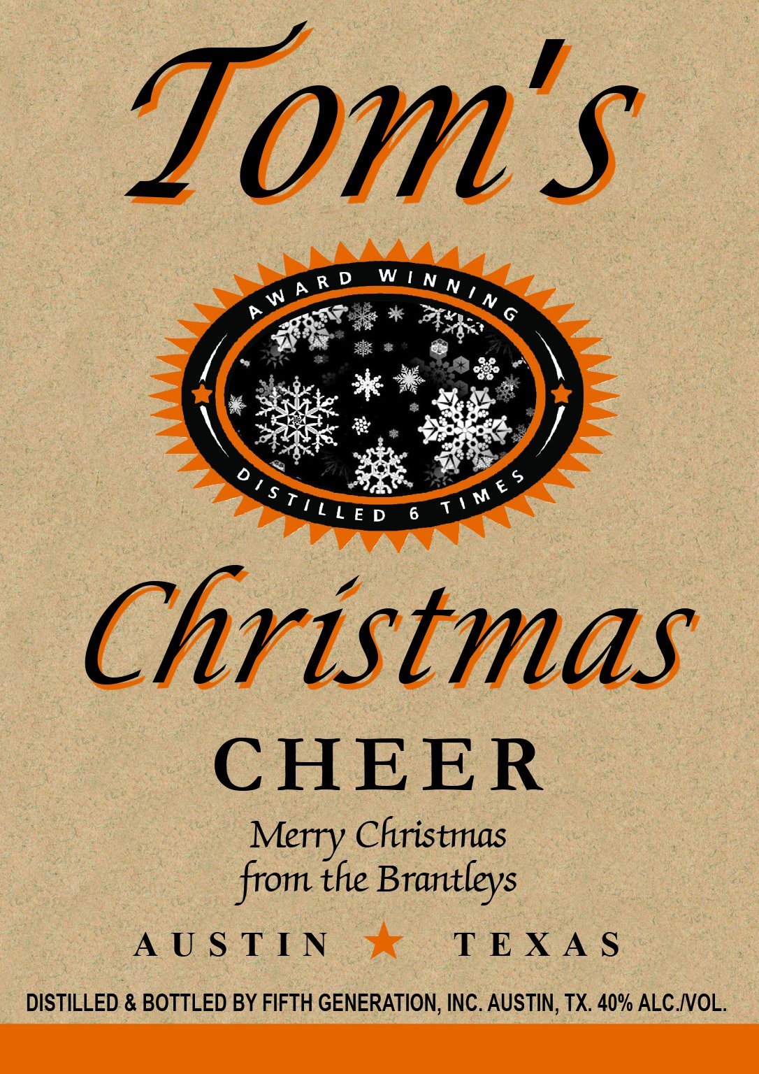 Give the gift of Tito's with a personalized Christmas bottle ...